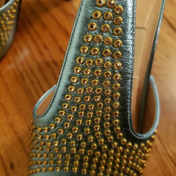 Gucci Exaggerated Point Rhinestone Mules - Picture 8 of 16